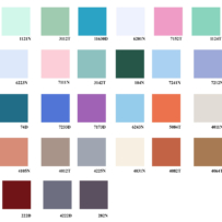 Bảng màu sơn nước trang trí Cadin