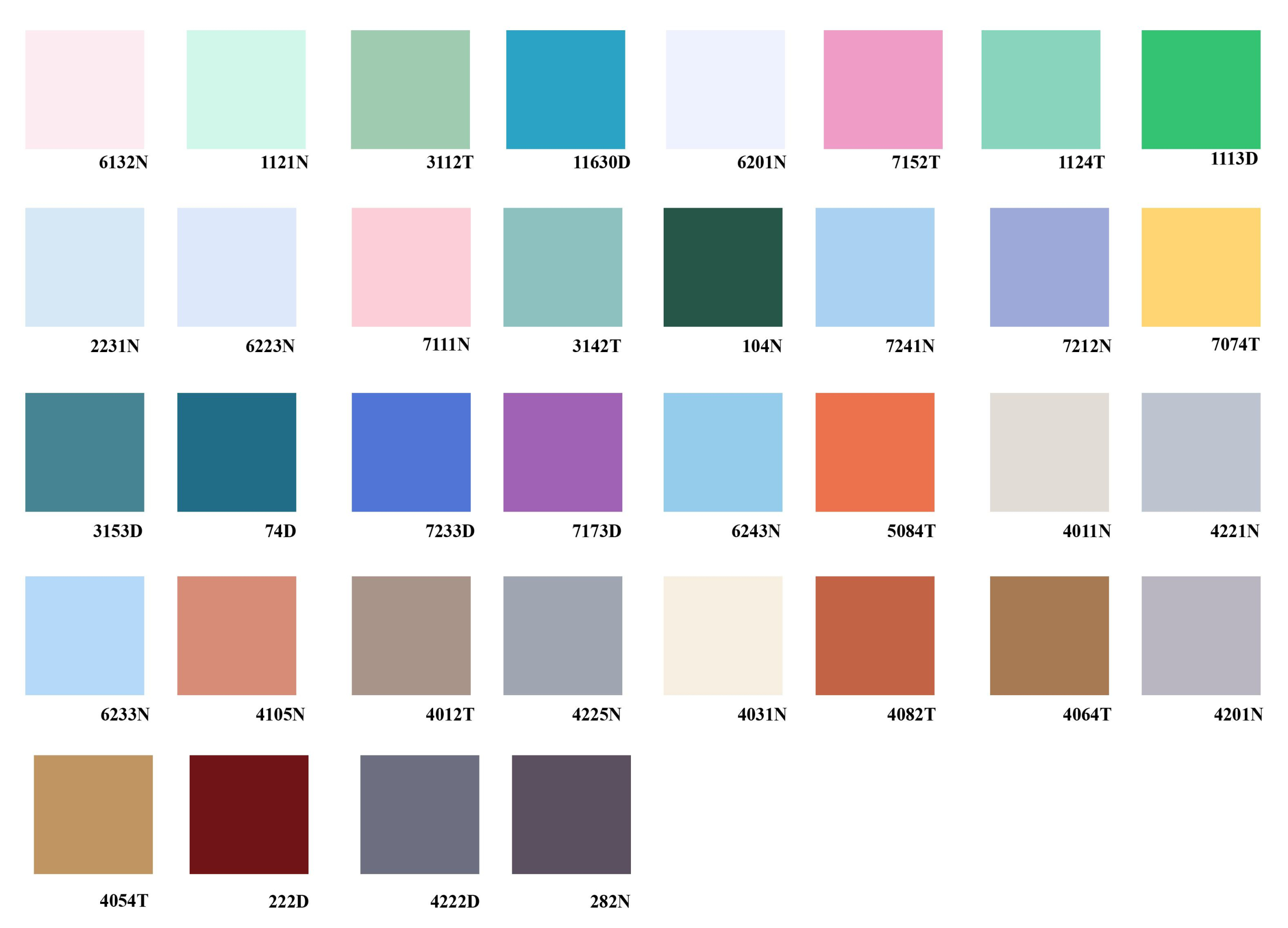 Bảng màu sơn nước trang trí Cadin