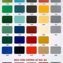 Bảng màu sơn Hải Âu