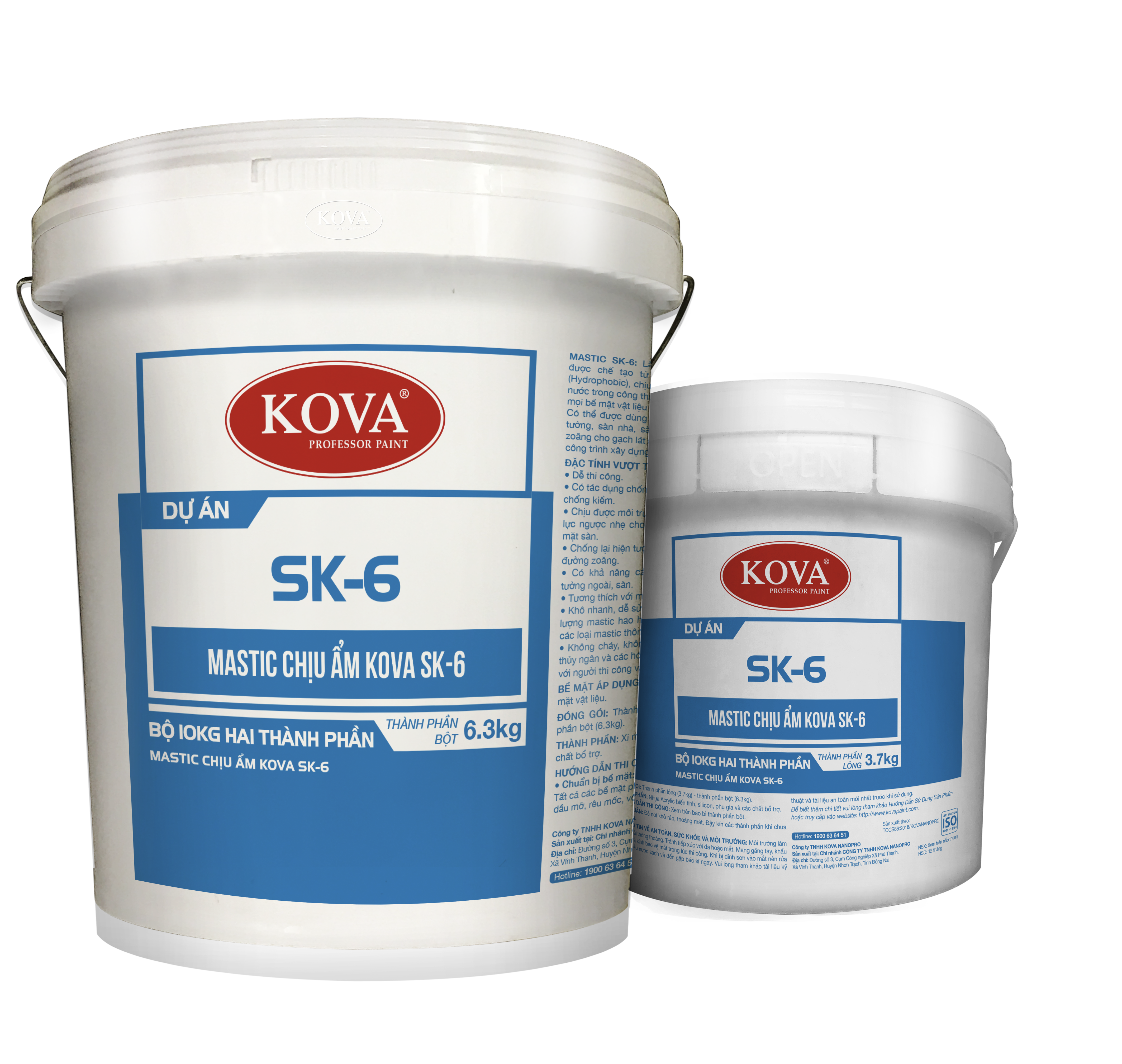 Bột mastic chịu ẩm Kova SK6 Bột mastic chịu ẩm Kova SK6