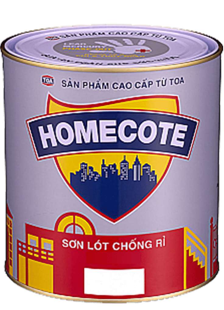 Sơn lót chống rỉ Toa hiệu Homecote đỏ-xám