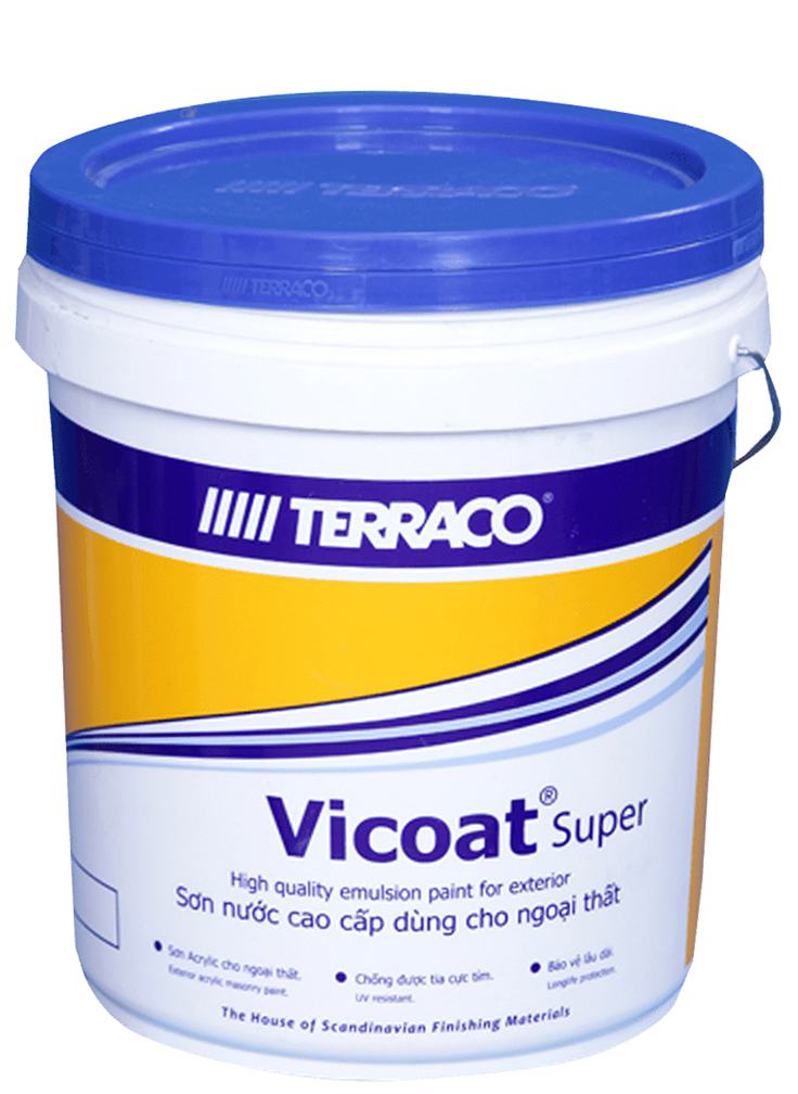 Sơn ngoại thất Terraco Vicoat Super Sơn ngoại thất Terraco Vicoat Super