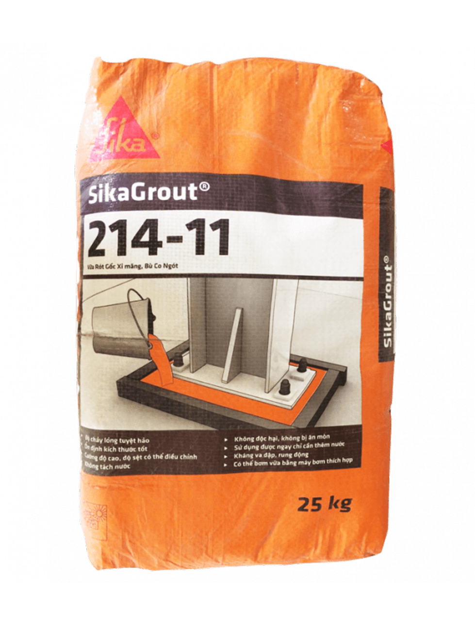 Vữa rót gốc xi măng Sika Grout 214-11 Vữa rót gốc xi măng Sika Grout 214-11