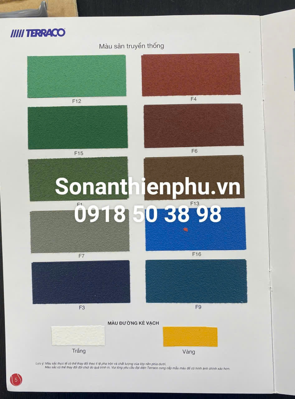 sơn nền sân tennis