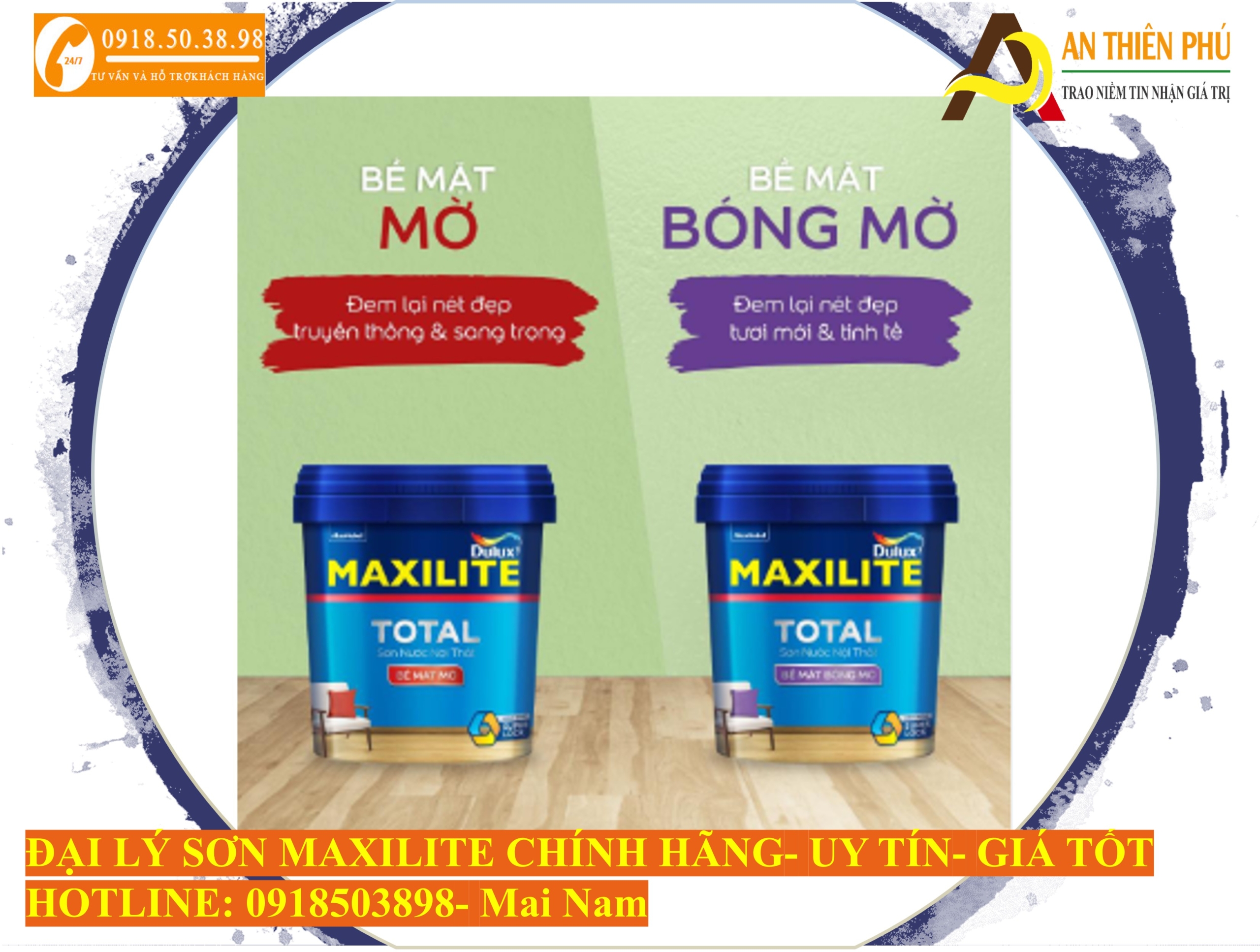 Sơn nội thất Maxilite total 30c chính hãng tại Sài Gòn