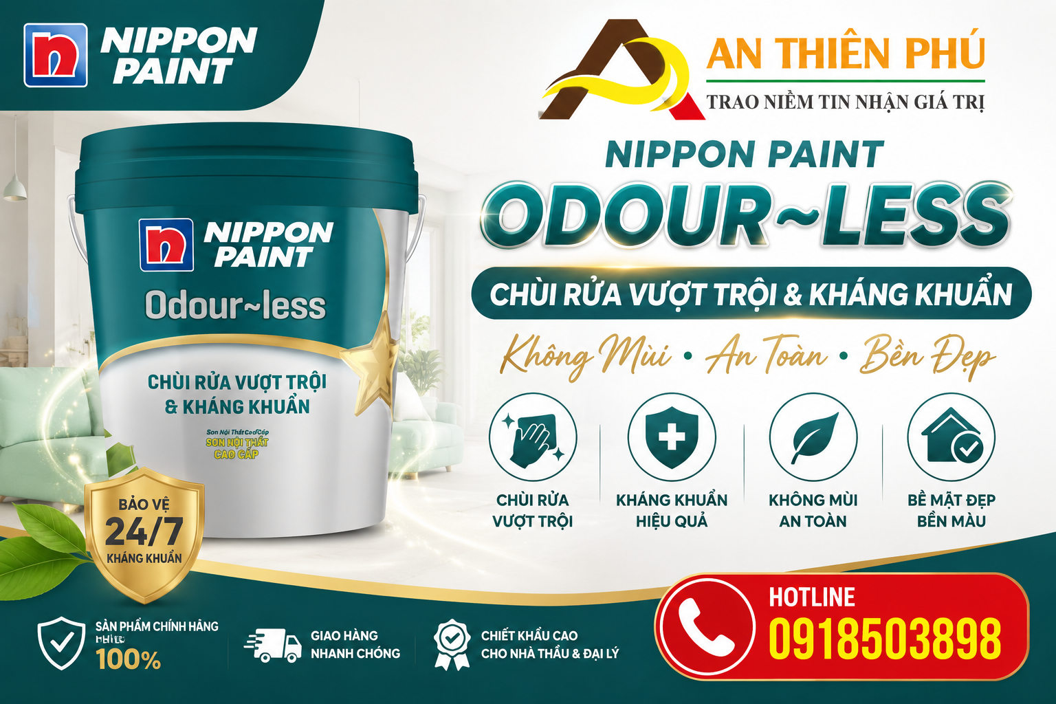 Sơn Nippon Odour-less