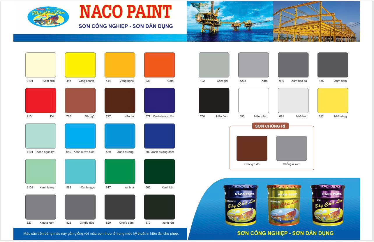 sơn dầu Naco chính hãng