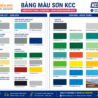 bảng màu sơn epoxy kcc