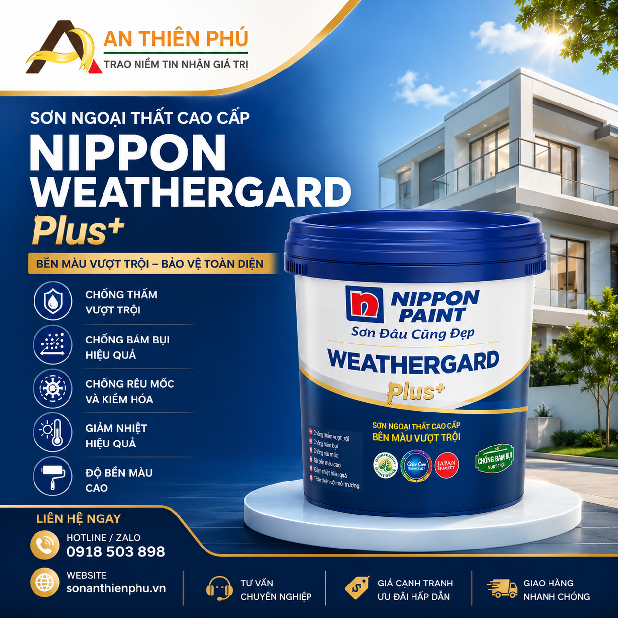 Sơn Nippon WeatherGard Plus chính hãng