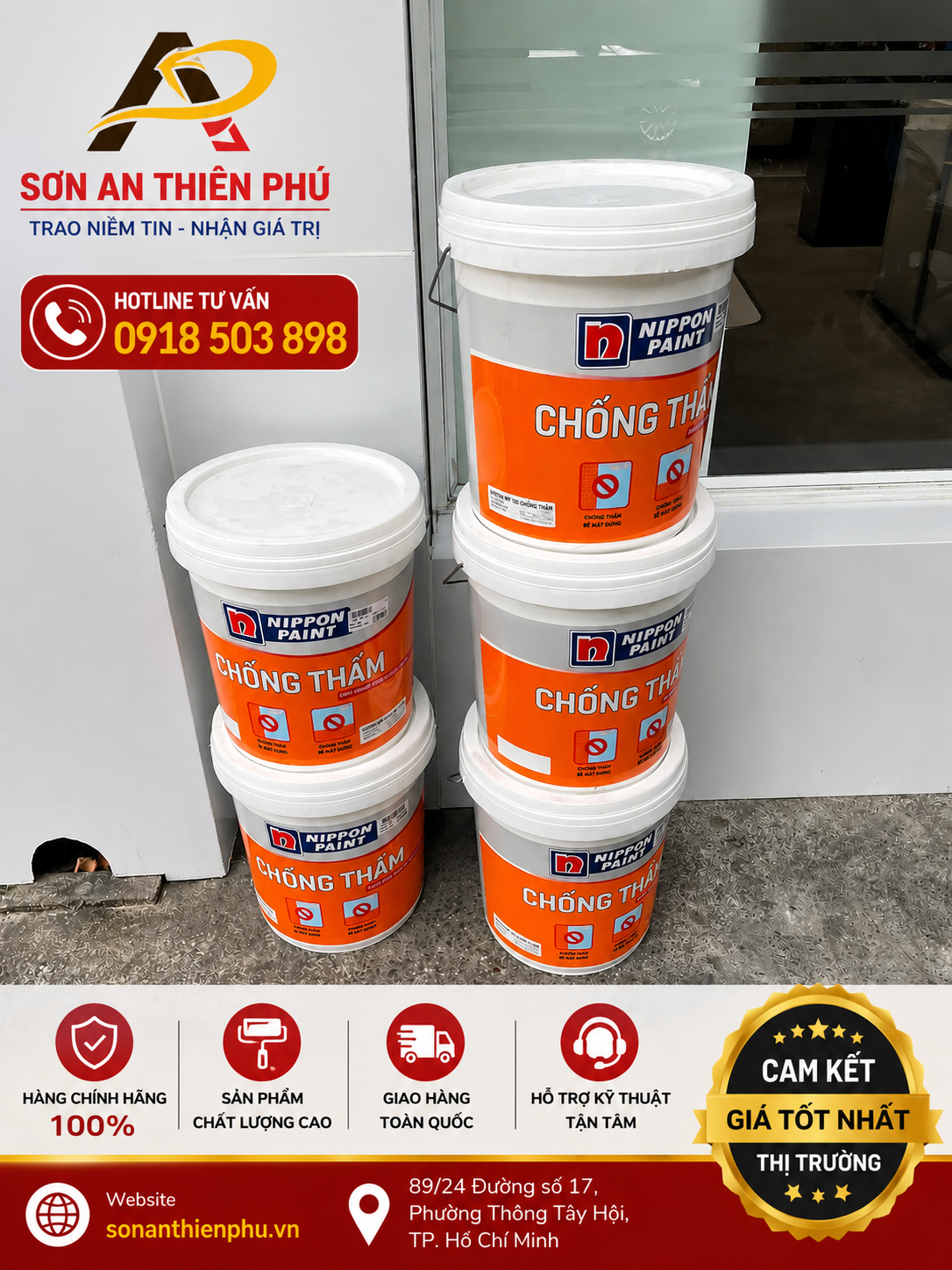 Sơn Chống Thấm Tường Ngoài Nippon WP100