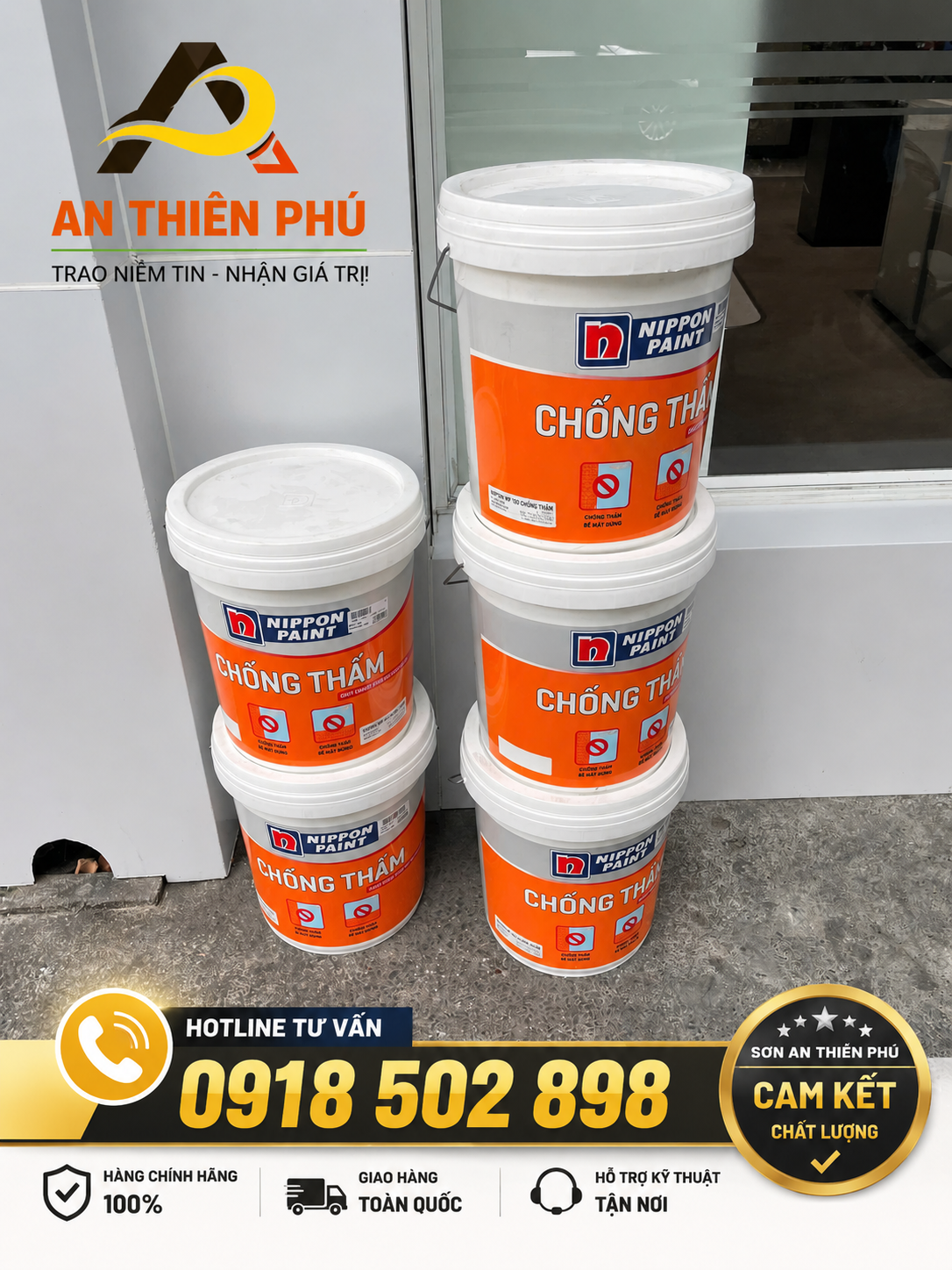 Sơn Nippon Chống Thấm WP100 Chính Hãng