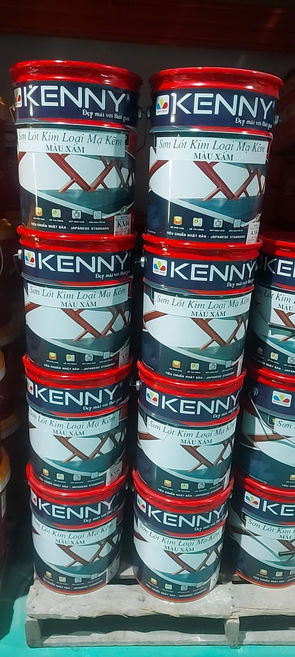 Đại lý bán Sơn lót chống rỉ Kenny màu xám giá rẻ