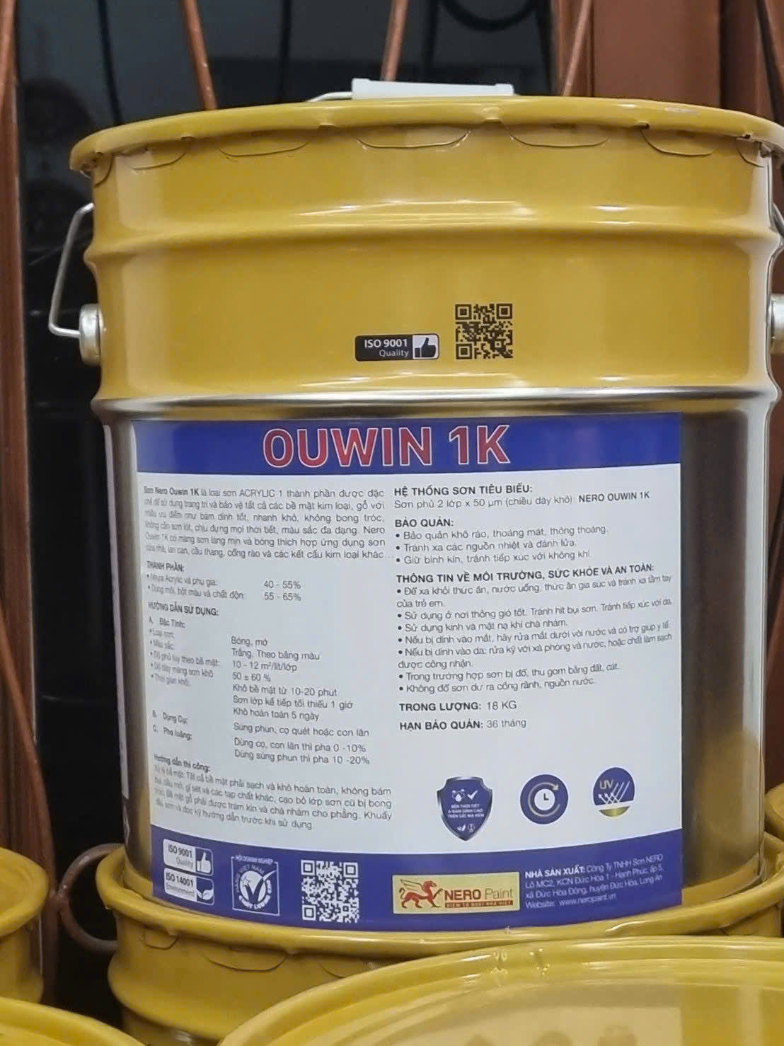 Sơn Kẽm Đa Năng Nero Ouwin 1K Giá Tốt Tại TP.HCM
