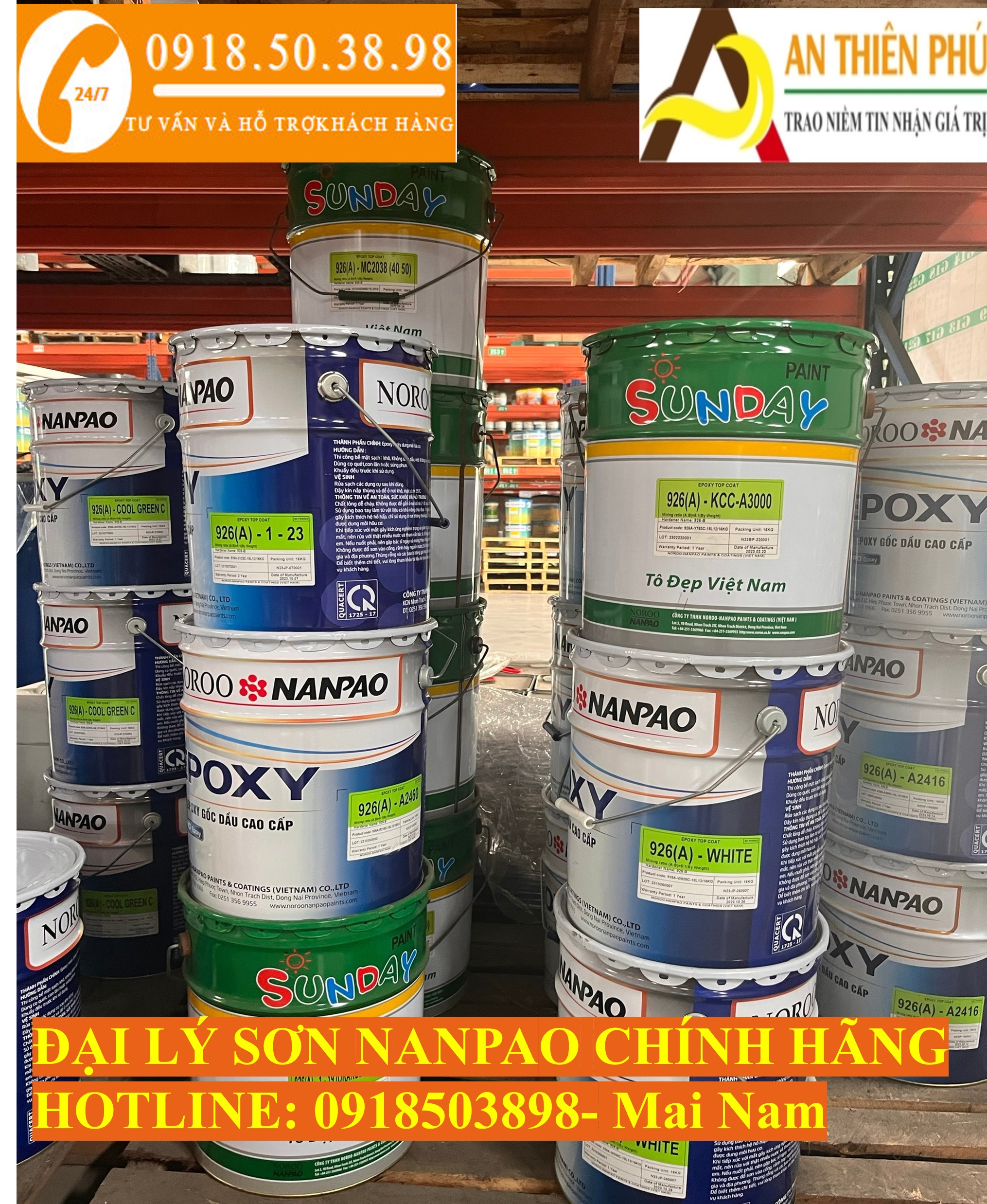 Đại lý sơn Nanpao chính hãng từ nhà máy
