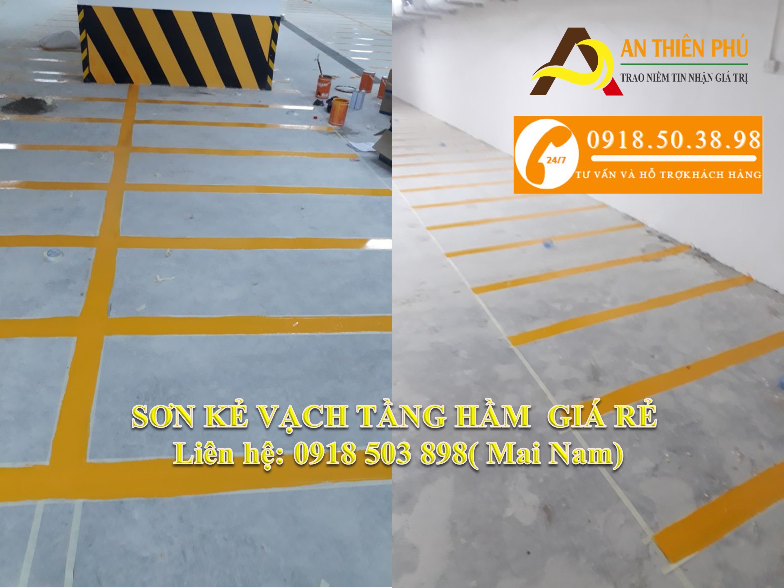 Đại lý sơn kẻ vạch Cadin giá tốt cho công trình